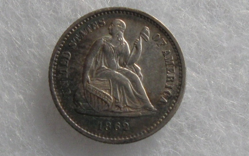 1857-O, 1861, 1862 Half Dimes Reserved for Mike Davis