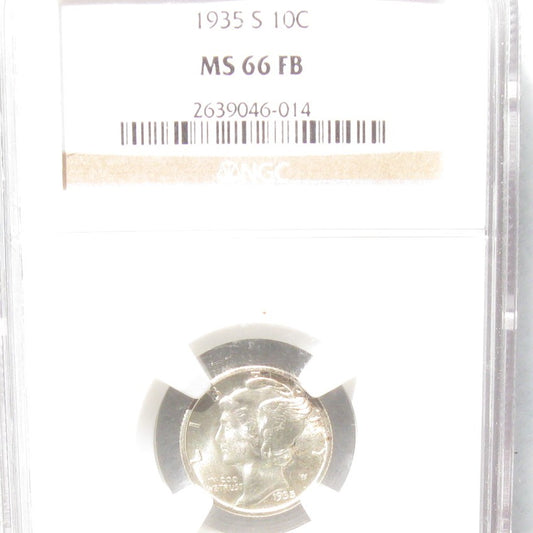 1935S Mercury Dime NGC MS-66FB