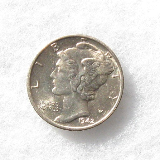 1942S Mercury Dime MS-65