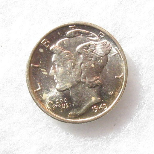 1943 Mercury Dime MS-66FSB