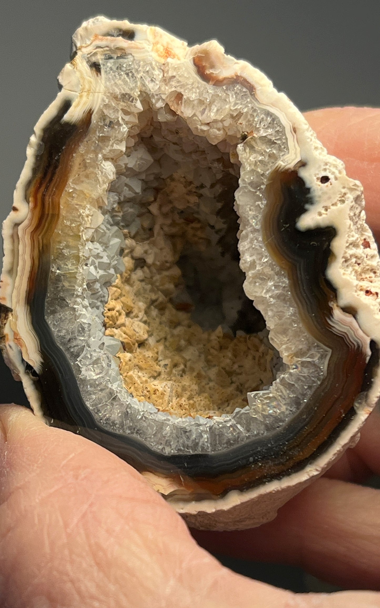Agate Geode Half 054