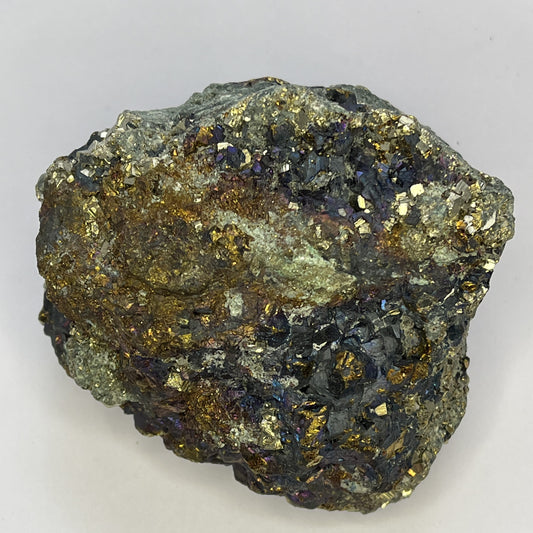 Natural Chalcopyrite on Pyrite   Tasik, W. Java, Indonesia