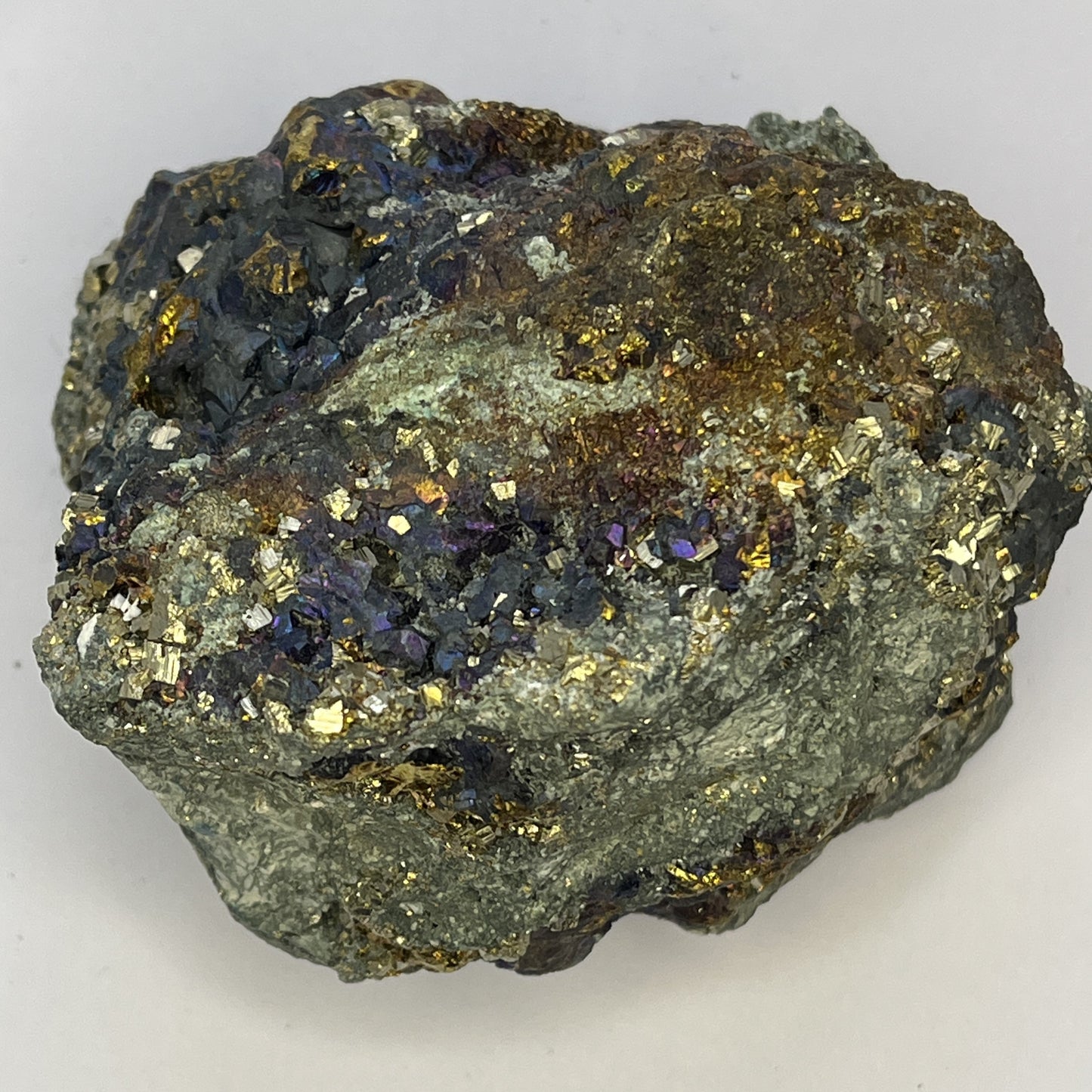 Natural Chalcopyrite on Pyrite Tasik, W. Java, Indonesia