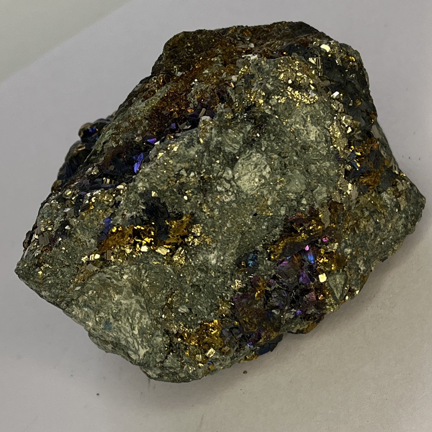 Natural Chalcopyrite on Pyrite Tasik, W. Java, Indonesia