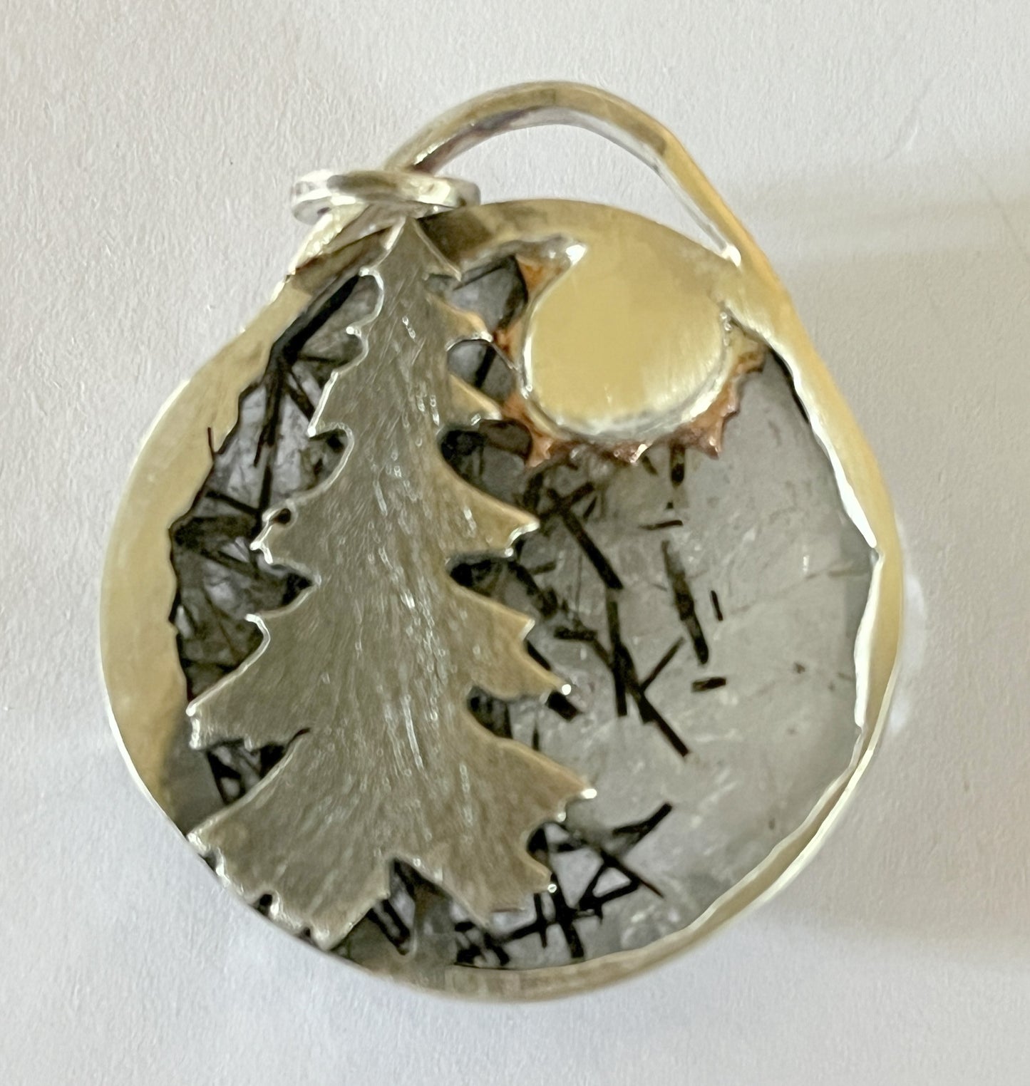 Realign - Tourmalinated Quartz in Sterling Silver