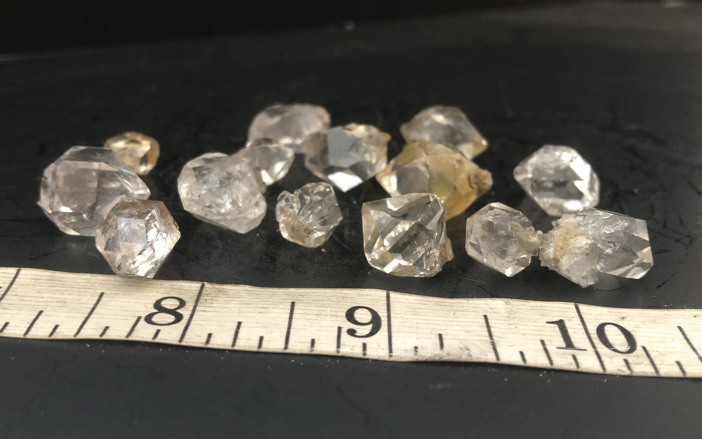 Herkimer Diamond Lot Drusy tips | Of Coins & Crystals