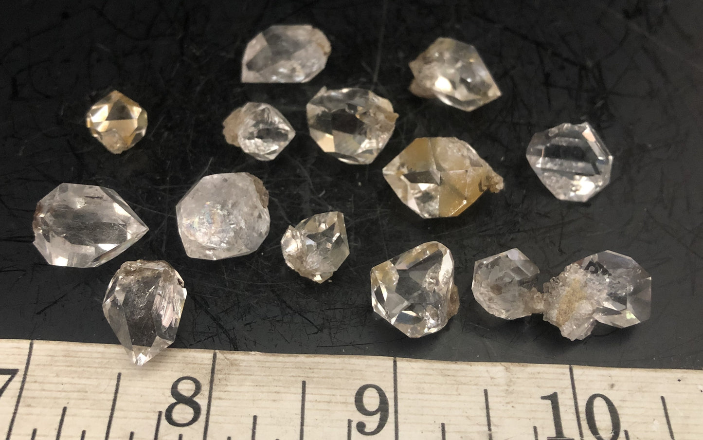 Herkimer Diamond Lot Drusy tips | Of Coins & Crystals