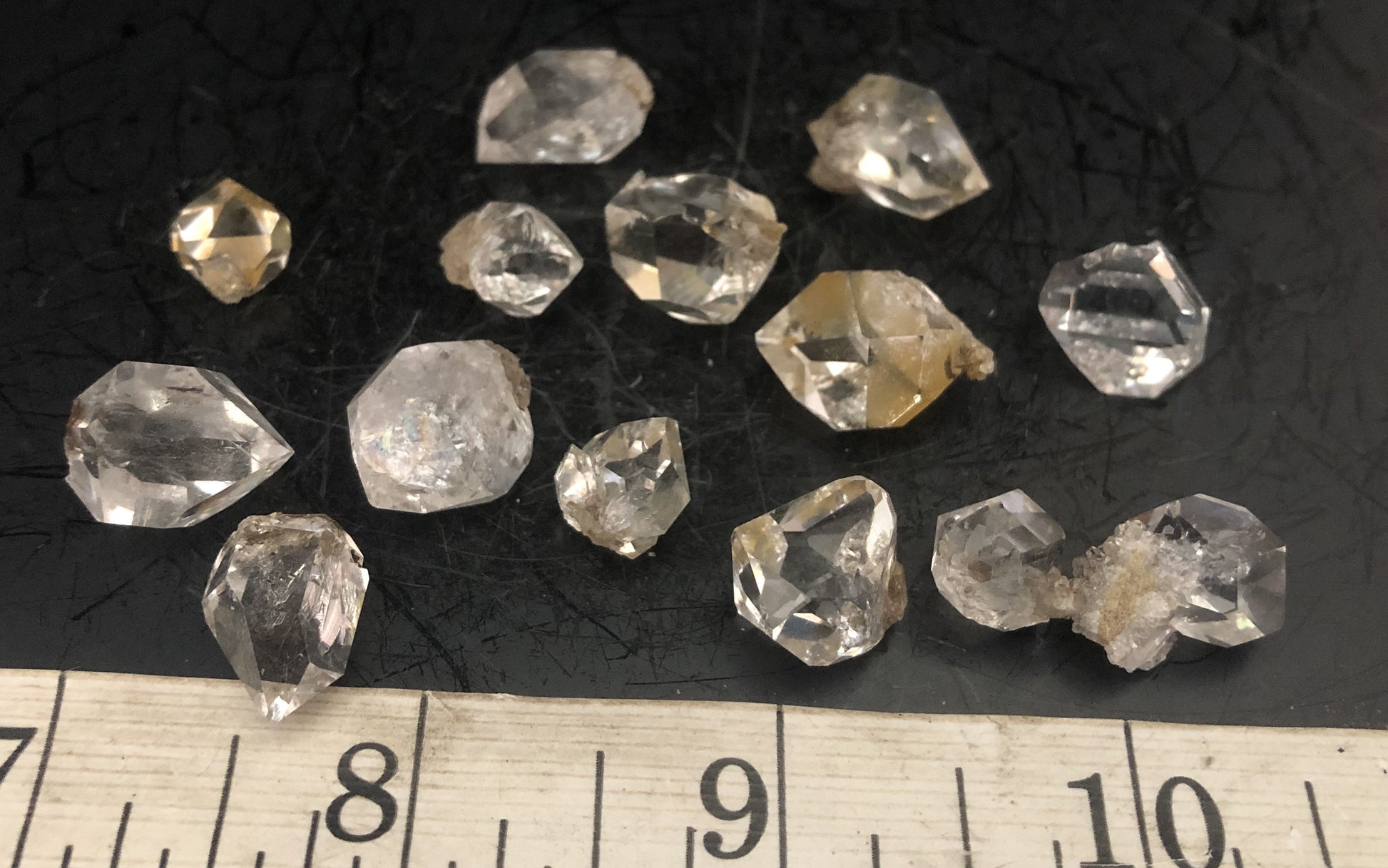 Herkimer Diamond Lot Drusy tips | Of Coins & Crystals
