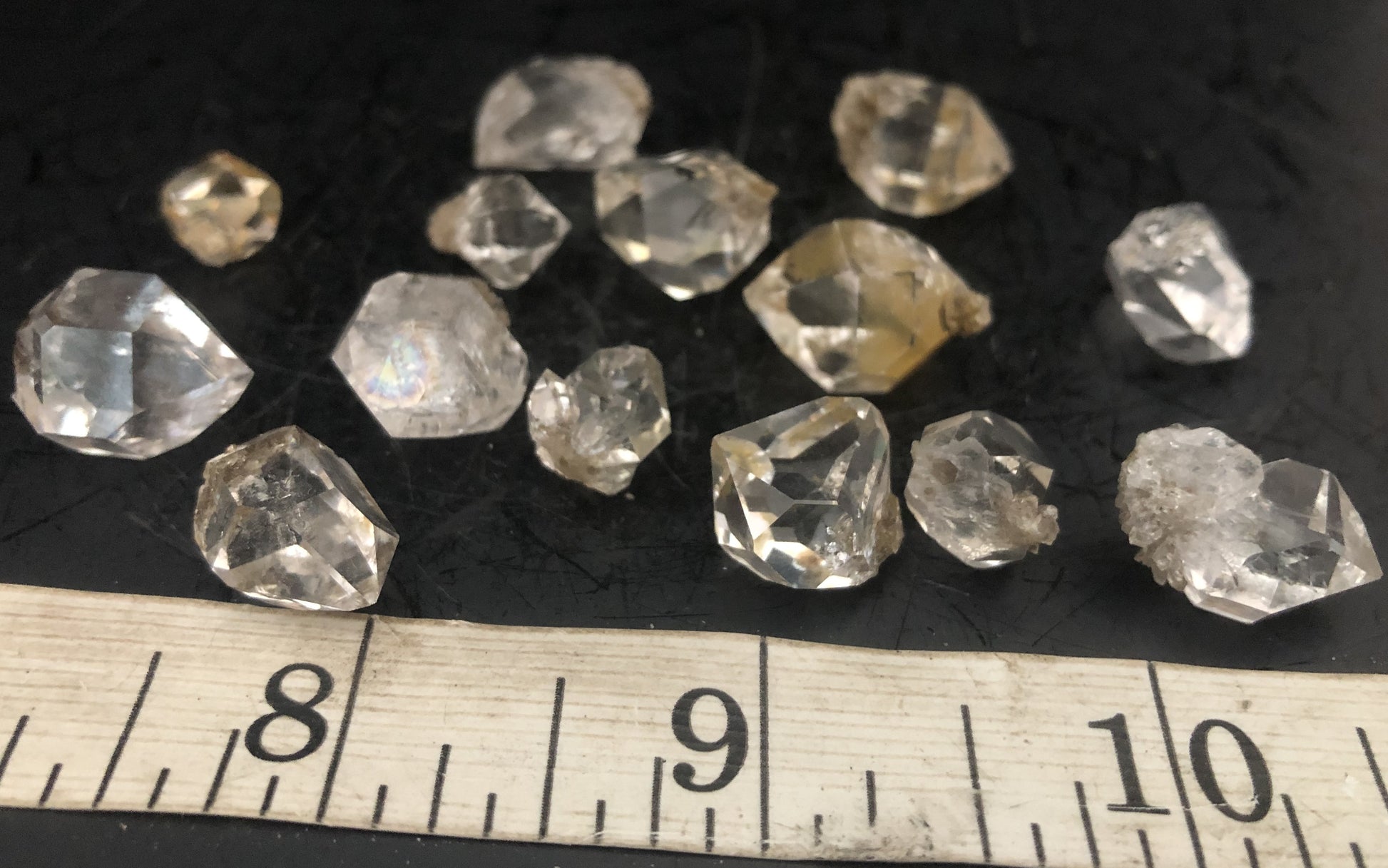 Herkimer Diamond Lot Drusy tips | Of Coins & Crystals