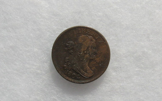 1804 Draped Bust Half Cent XF-40 | Of Coins & Crystals
