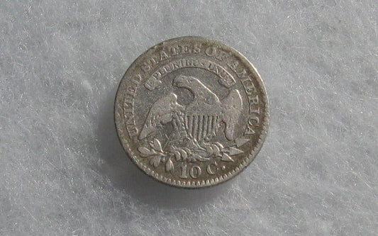 1827 Capped Bust Dime F-12 | Of Coins & Crystals