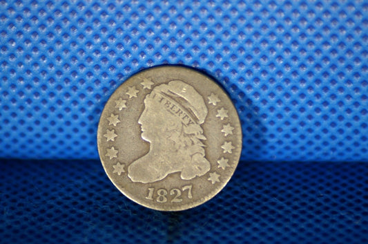 1827 Capped Bust Dime VG-8 | Of Coins & Crystals