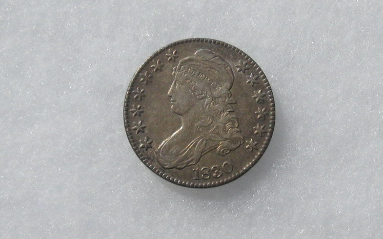 1830 Capped Bust Half Dollar AU-55 | Of Coins & Crystals