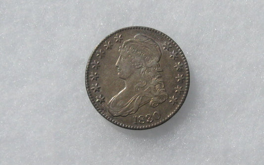 1830 Capped Bust Half Dollar AU-55 | Of Coins & Crystals