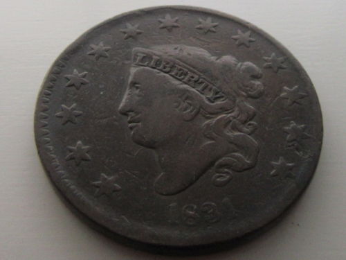 1831 Large Cent VG-8 | Of Coins & Crystals