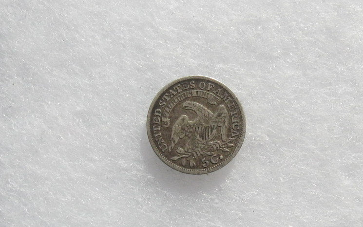 1835 Large Date, Large 5c Half Dime F-15 | Of Coins & Crystals