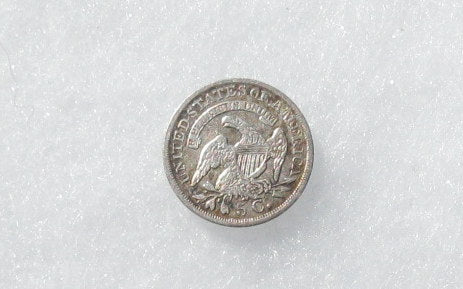 1837 Large 5c Capped Bust Half Dime VF-30 | Of Coins & Crystals