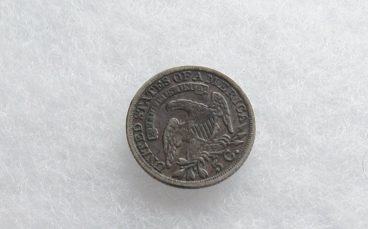 1837 Large  5C Capped Bust Half Dime  VF-30