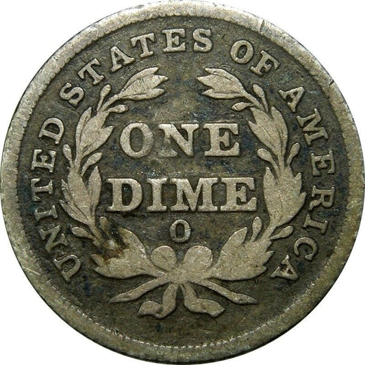 1838 O No Stars Seated Liberty Dime F-12 | Of Coins & Crystals