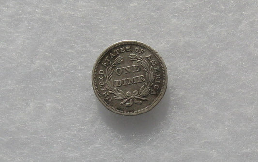1839 Seated Liberty Dime AU50 | Of Coins & Crystals
