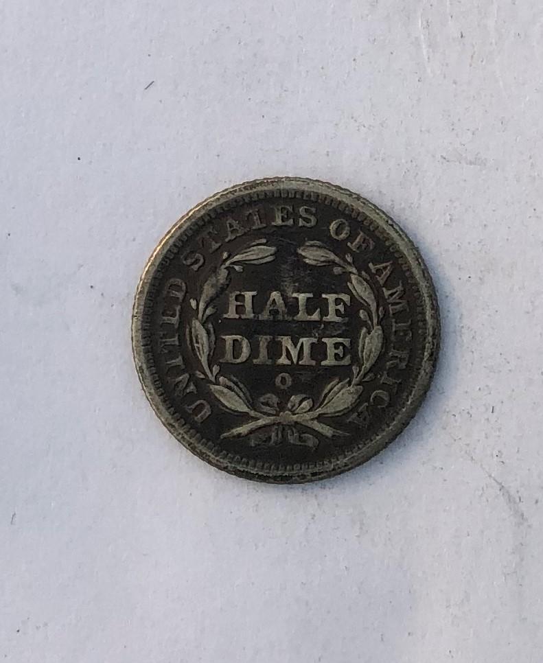 1840 O drapery  Half Dime VF-20 | Of Coins & Crystals