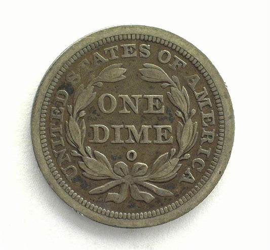 1842 O Seated Liberty Dime XF-40 | Of Coins & Crystals