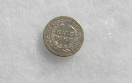 1843 Half Dime XF-45 | Of Coins & Crystals