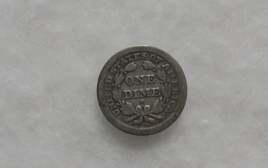 1849 O Seated Liberty Dime F-15 | Of Coins & Crystals