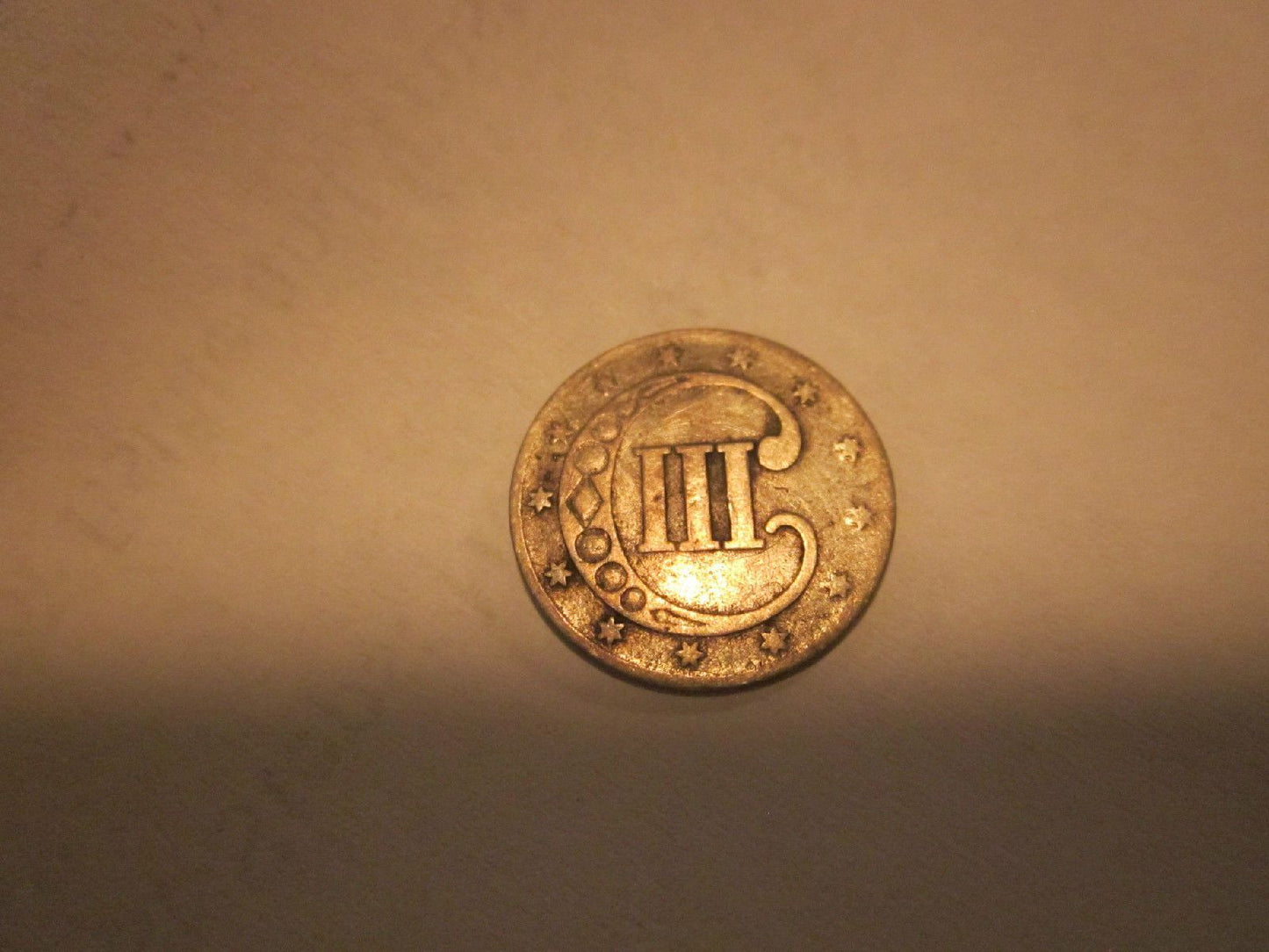 1852 Silver Three Cents VG8 | Of Coins & Crystals