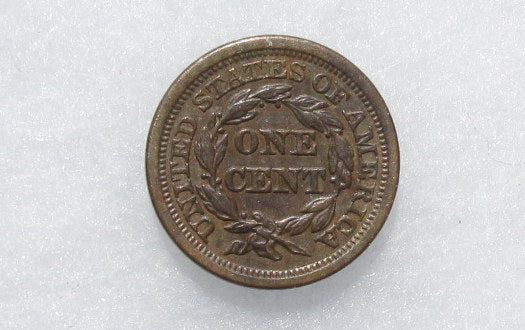 1853 Large Cent AU | Of Coins & Crystals