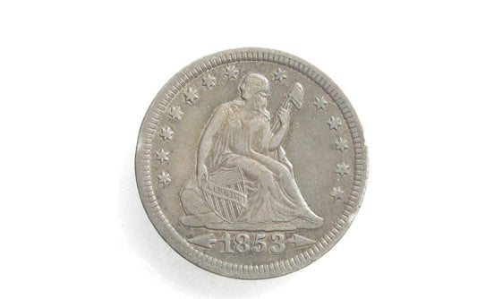 1853 Seated Liberty Quarter XF-45