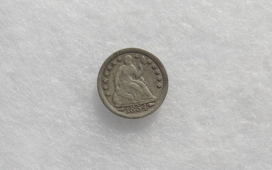 1854 Arrows Half Dime XF-40 | Of Coins & Crystals