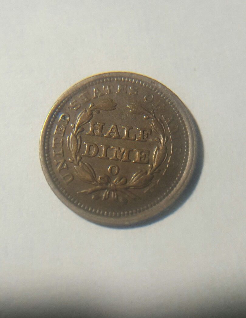 1857 O Half Dime XF-45 | Of Coins & Crystals