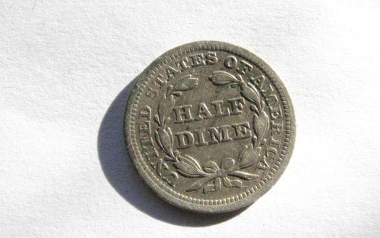 1857 Half Dime VF-20 | Of Coins & Crystals