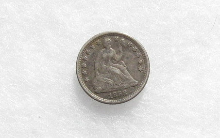 1858 O Half Dime XF-45 | Of Coins & Crystals