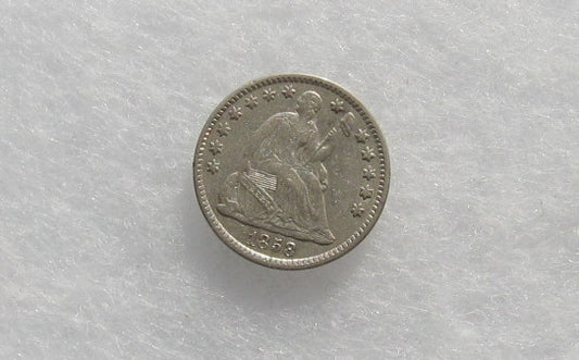 1858 Half Dime XF-40 | Of Coins & Crystals