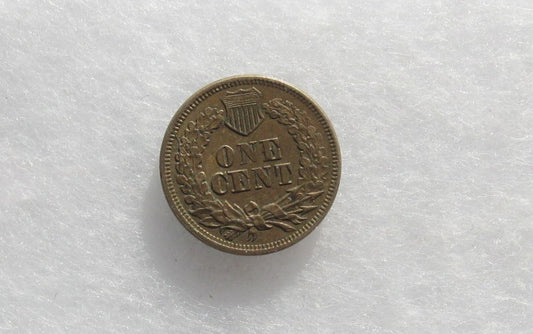 1863 Copper Nickel Indian Cent AU-55 | Of Coins & Crystals