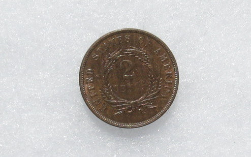 1867 Two Cents MS-64 | Of Coins & Crystals