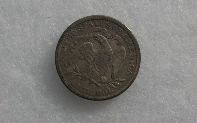 1876 Seated Liberty Quarter VF-30 | Of Coins & Crystals