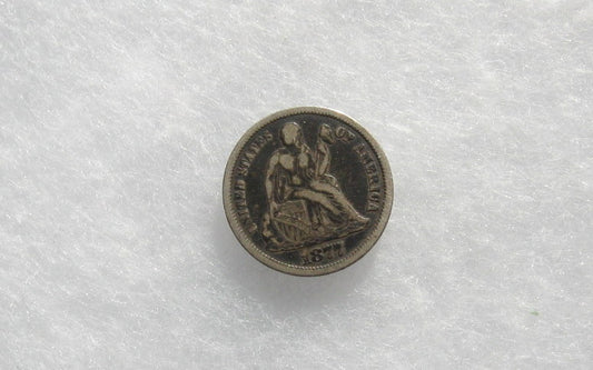 1877 CC Seated Libery Dime VF-20 | Of Coins & Crystals