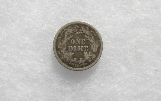 1877 CC Seated Libery Dime VF-20 | Of Coins & Crystals