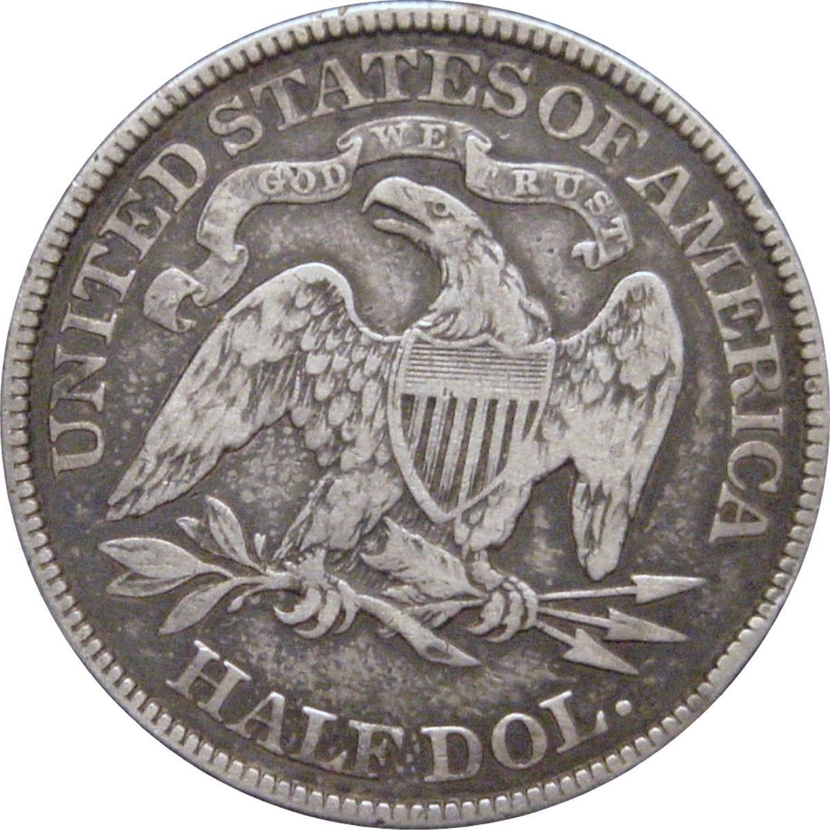 1878 Seated Liberty Half Dollar F-12 | Of Coins & Crystals
