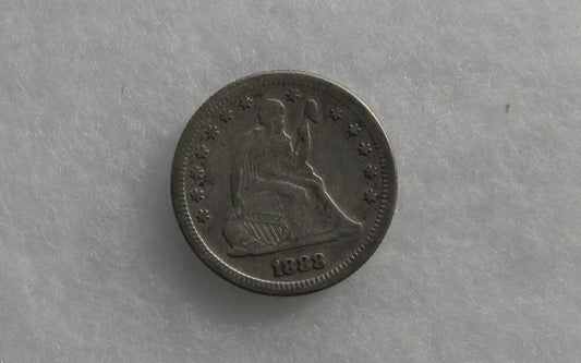1888-S  Seated Liberty Quarter F-12 | Of Coins & Crystals