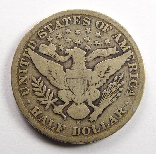 1898S Barber Half Dollar VG-8 | Of Coins & Crystals