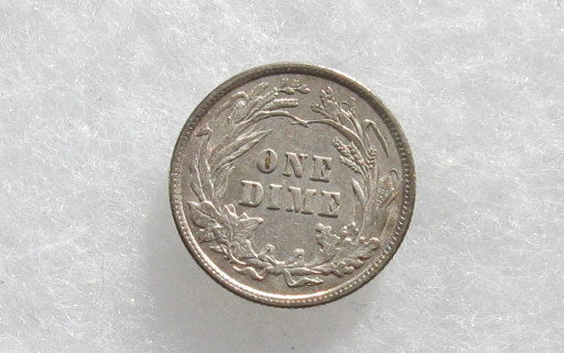 1901 Barber Dime AU-50 | Of Coins & Crystals