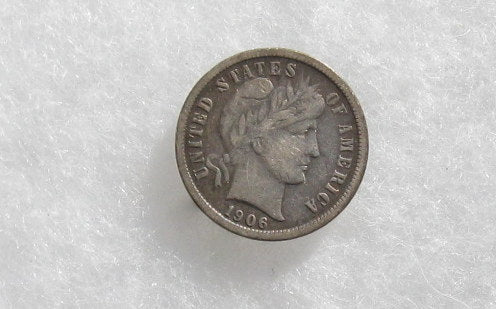 1906S Barber Dime F-12 | Of Coins & Crystals
