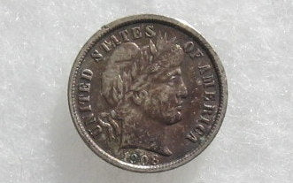 1908 Barber Dime XF-45 | Of Coins & Crystals