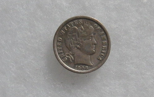 1908O Barber Dime XF-40 Details | Of Coins & Crystals
