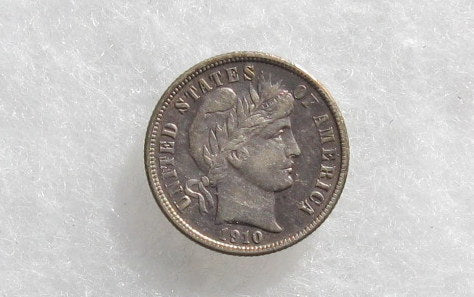 1910D Barber Dime XF-45 | Of Coins & Crystals