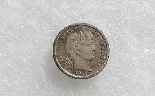 1911D Barber Dime VF-20 | Of Coins & Crystals